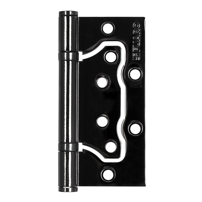 Петля Fuaro (Фуаро) универсальная без врезки IN4500W-BL BN (500-2BB/BL 100x2,5) черный глянец БЛИСТЕР 1948