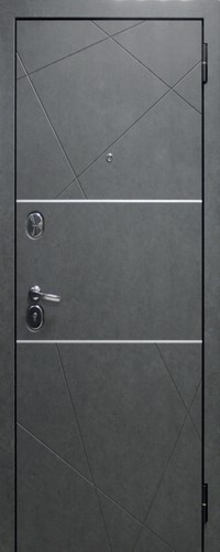 Мет. дверь Мдф/Мдф "АБСТРАКЦИЯ 2" бетон светлый 2228 - фото 9903