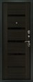 Мет. дверь "ТРИУМФ Экошпон" венге черное стекло 2235